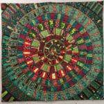 Photo of Quilt: GreenRedSpiralFinished