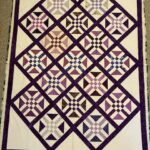 Photo of Quilt: Purple-Diamonds-from-BOM